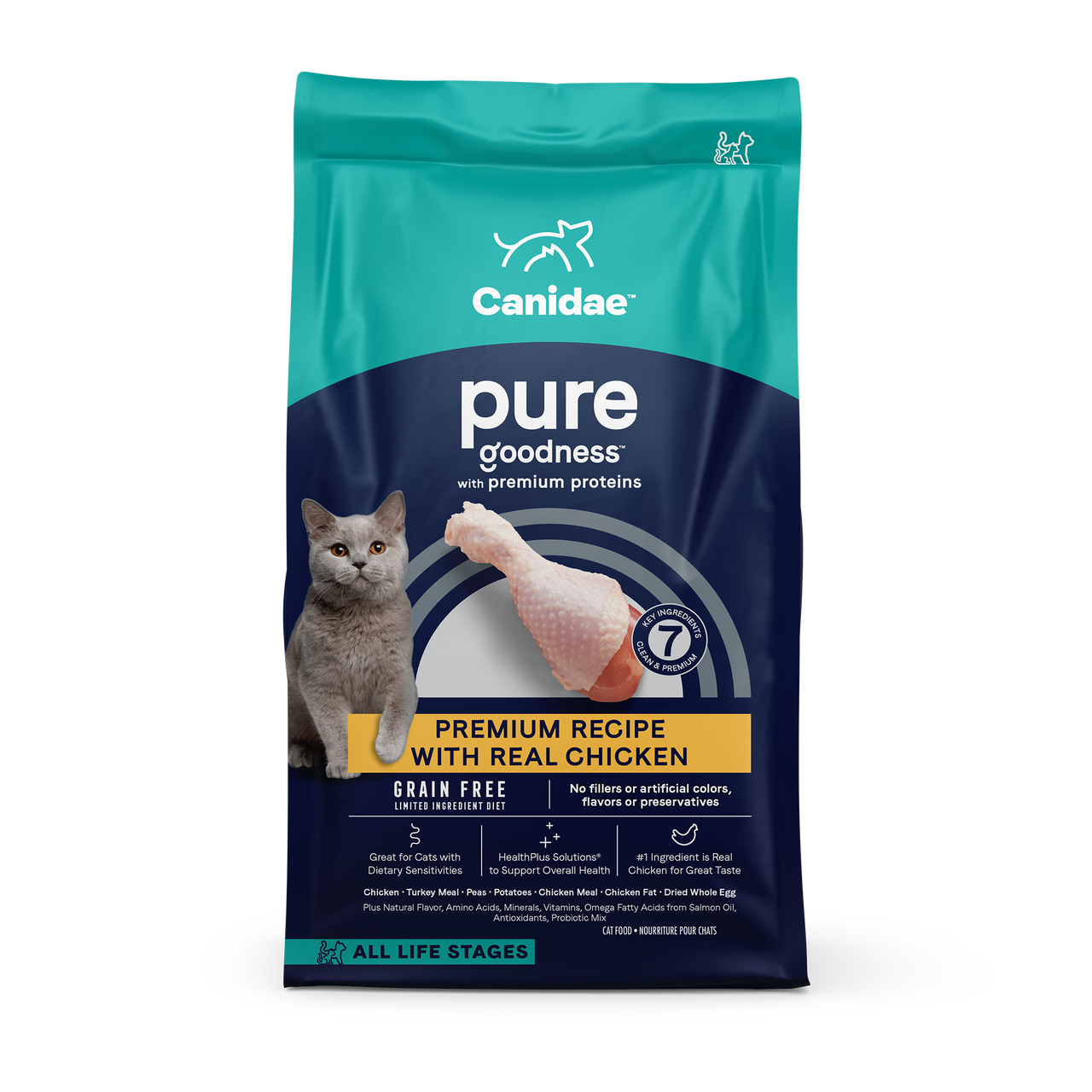 PURE Grain Free Chicken Recipe Limited Ingredient Dry Cat Food