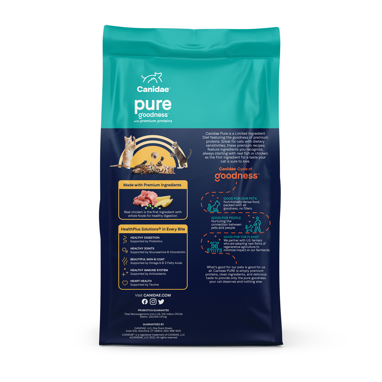 PURE Grain Free Chicken Recipe Limited Ingredient Dry Cat Food
