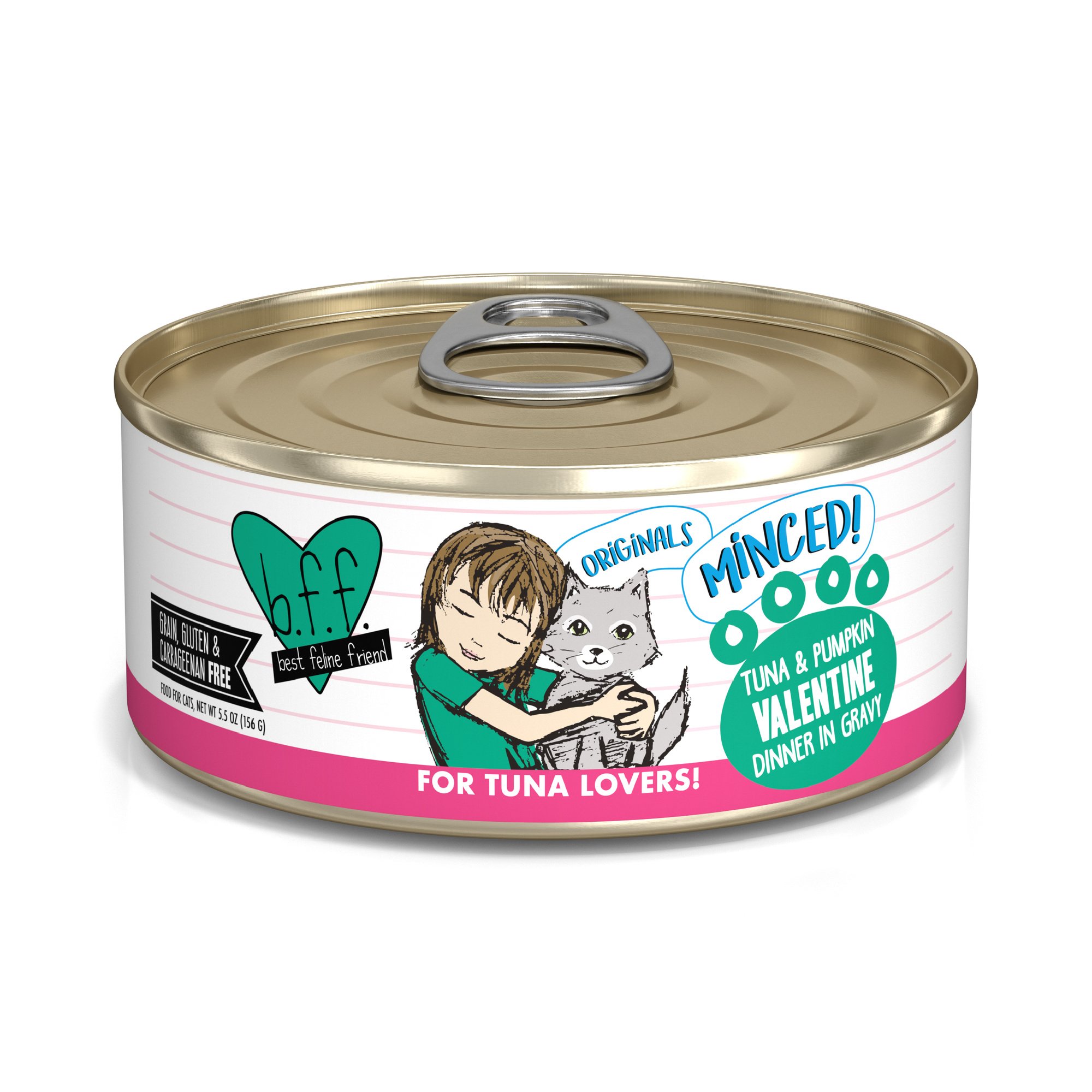 BFF Tuna & Pumpkin Valentine Dinner in Gravy Canned Cat Food