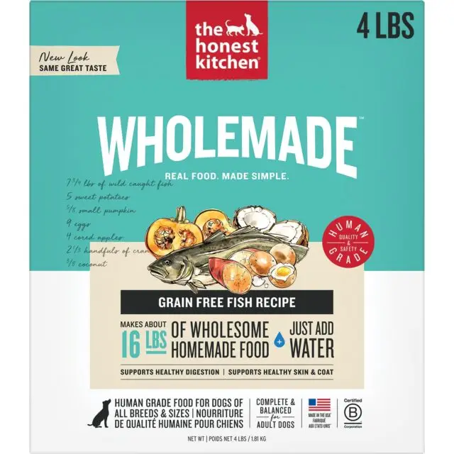 The Honest Kitchen Wholemade Grain-Free Fish Recipe 4lbs