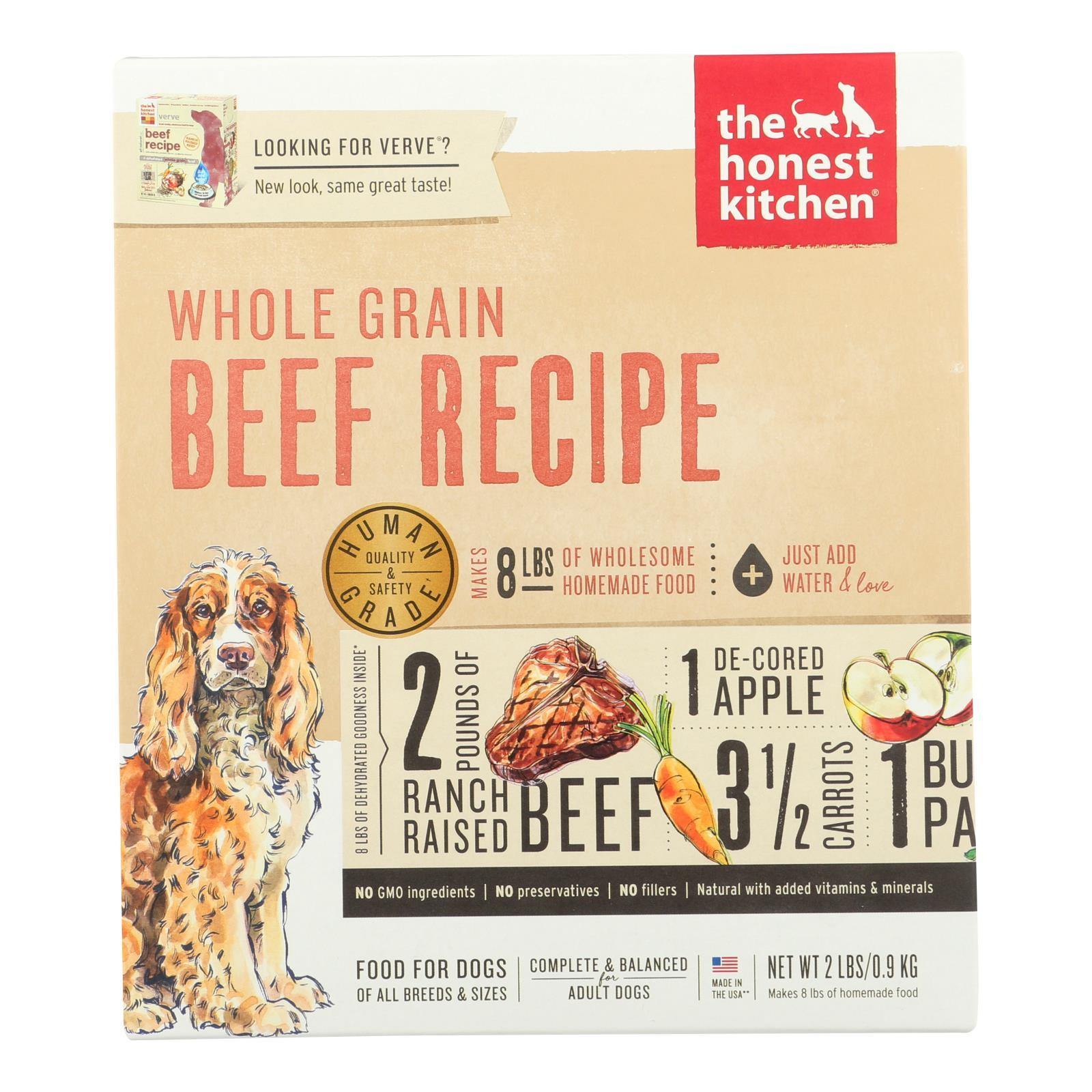 The Honest Kitchen Verve: Natural Human Grade Dehydrated Dog Food Beef & Organic Grains