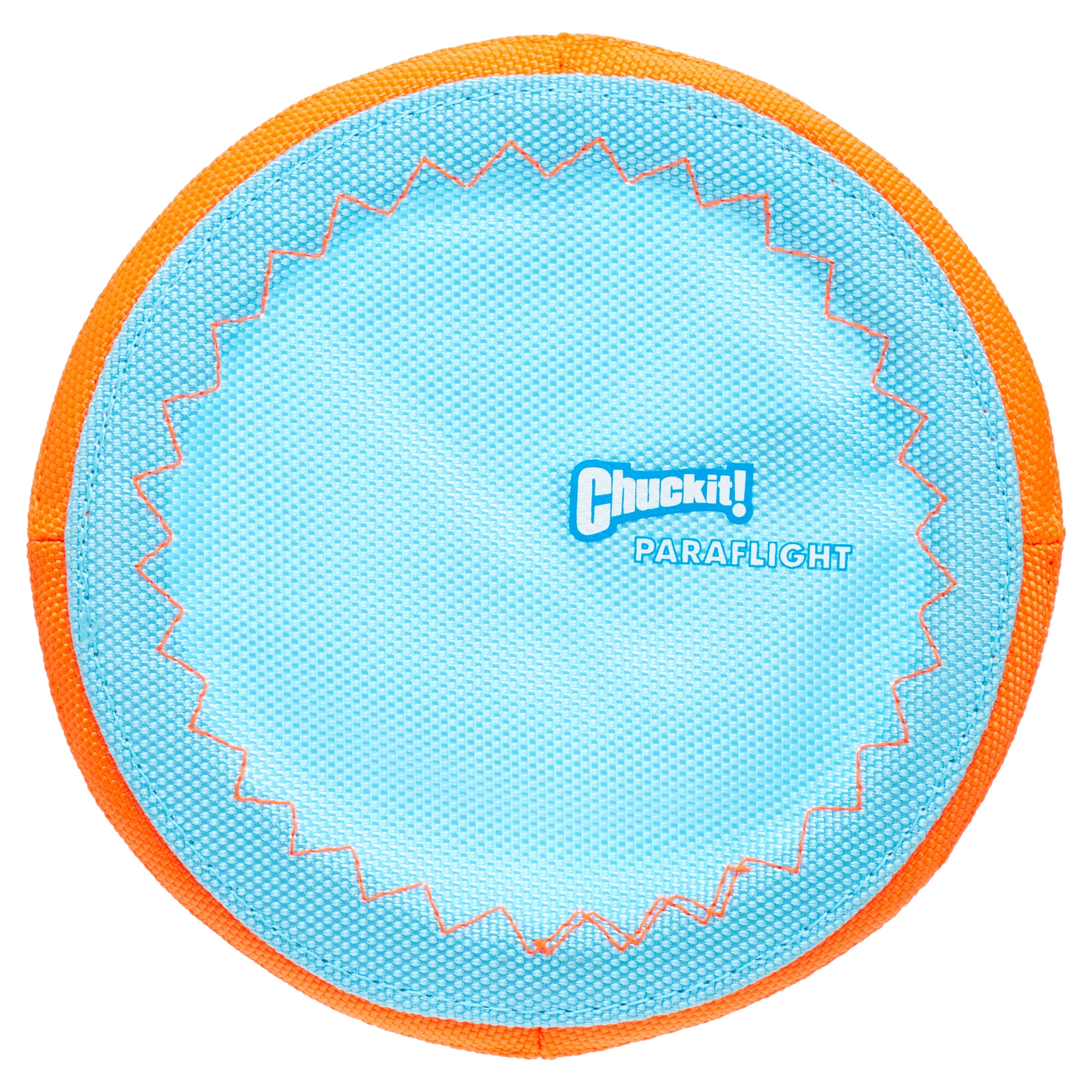 Chuckit! Paraflight Flying Disc Frisbee Dog Toy for Pools Small (6.5 ) for Dogs Puppies 20-60 lb Orange and Blue
