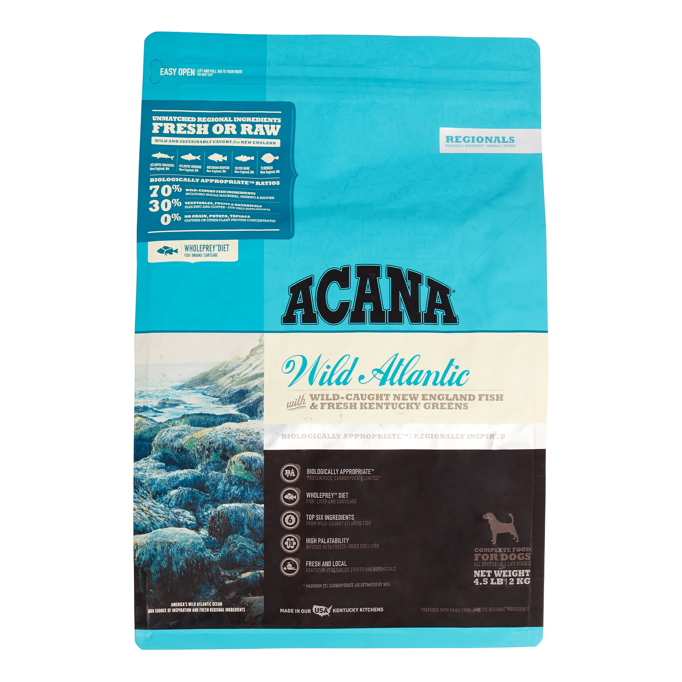 Acana Wild Atlantic Grain-Free Wild-Caught New England Fish & Kentucky Greens Dry Dog Food