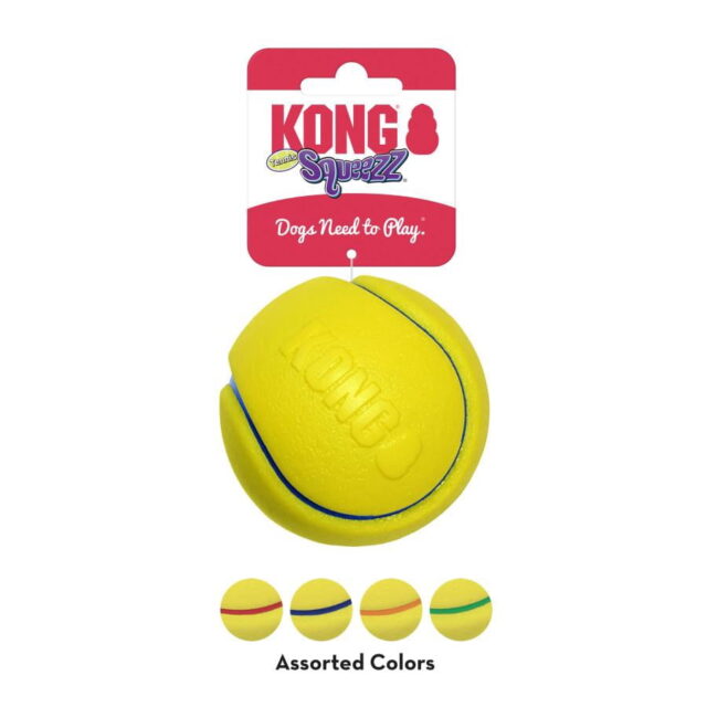 KONG Squeezz Tennis Ball Dog Toy Size: Large