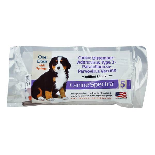 Spectra 5 Dog Vaccine W/Syringe