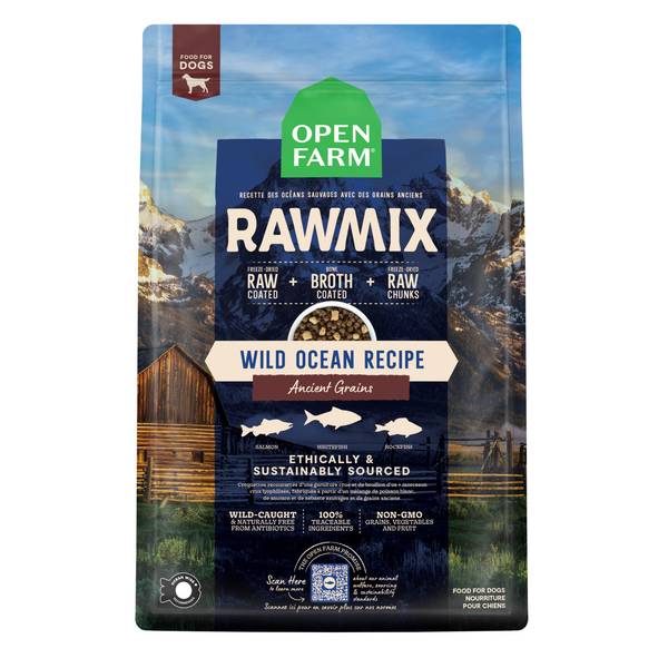 Open Farm RawMix Wild Ocean Ancient Grain Kibble Dog Food