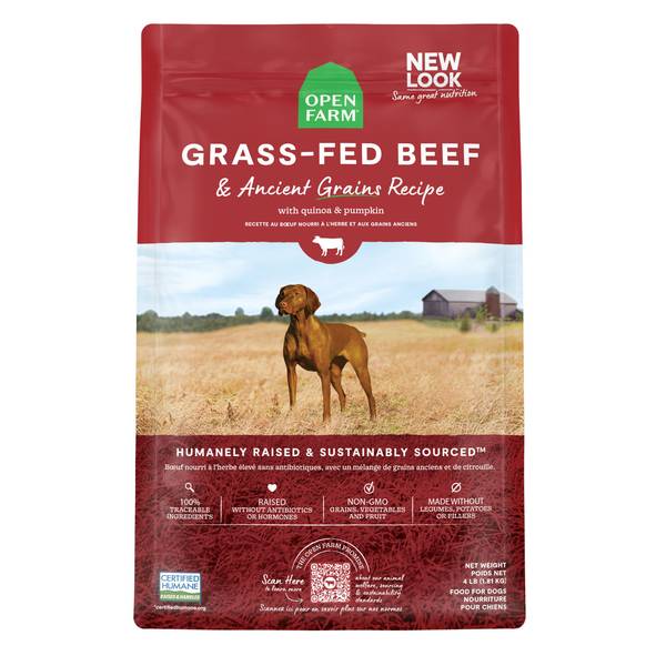 Open Farm Grass-Fed Beef & Ancient Grains Dry Dog Food