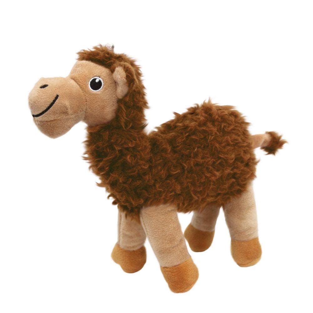 KONG Shakers Passports Dog Toy Camel Brown Medium