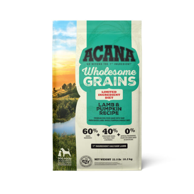 Acana LID Wholesome Grains Lamb & Pumpkin Recipe 22.5lbs