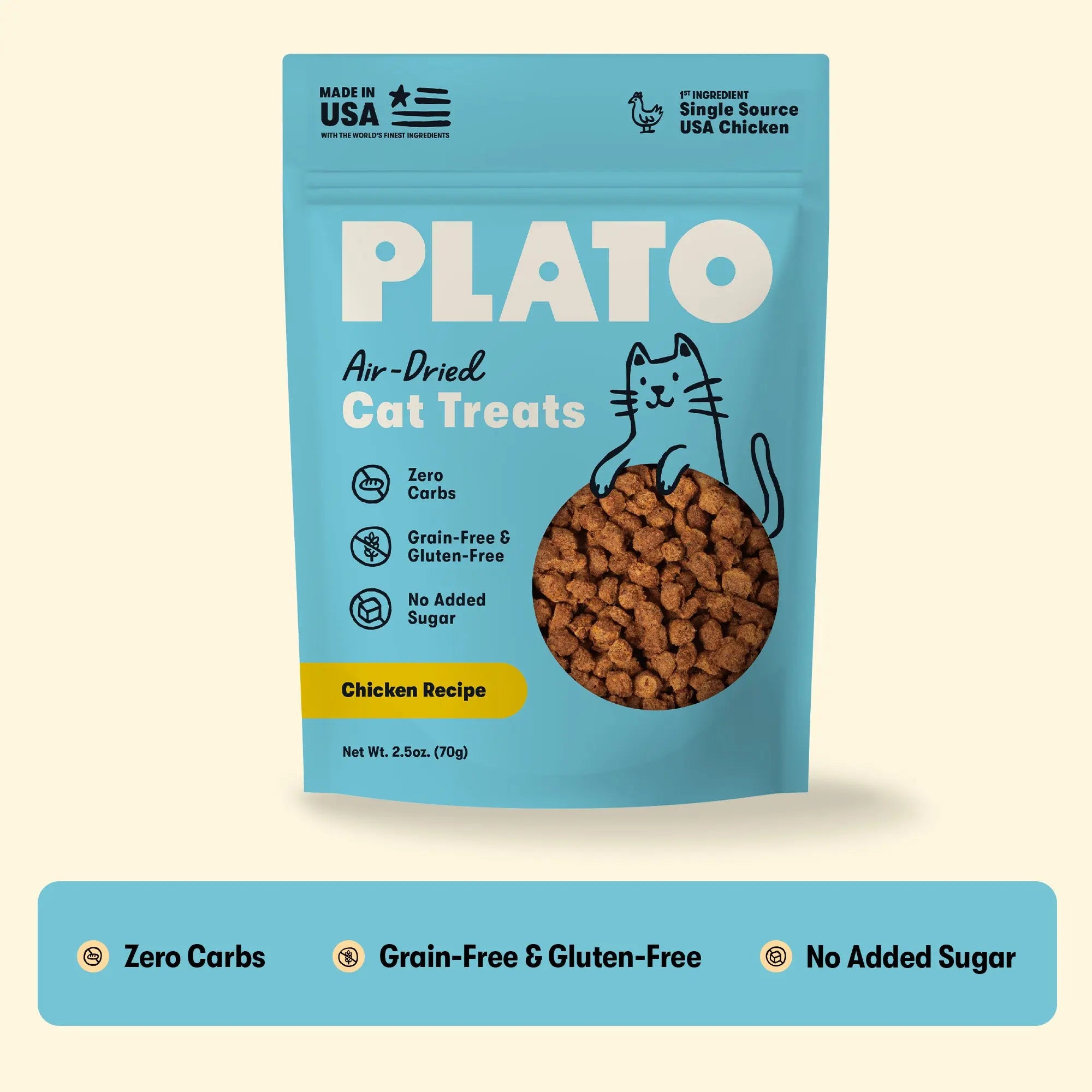 Plato Chicken Recipe Air-Dried Cat Treats