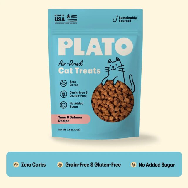 Plato Tuna & Salmon Recipe Air-Dried Cat Treats