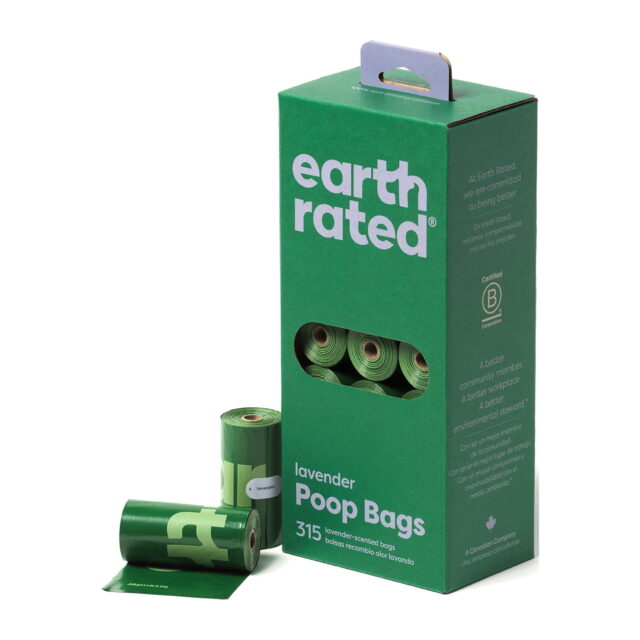 Earth Rated Leak-Proof Dog Poop Bags Value Pack – Lavender Scent – 340 Bags/17 Rolls