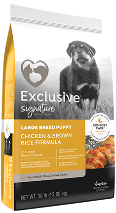 Exclusive Signature Large Breed Puppy Chicken & Rice Formula 30lbs