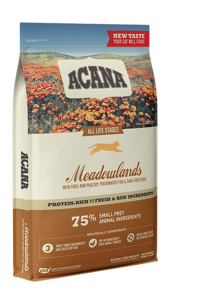 ACANA Meadowlands Grain-Free Dry Cat Food (Chicken, Turkey, Fish & Cage-Free Eggs)