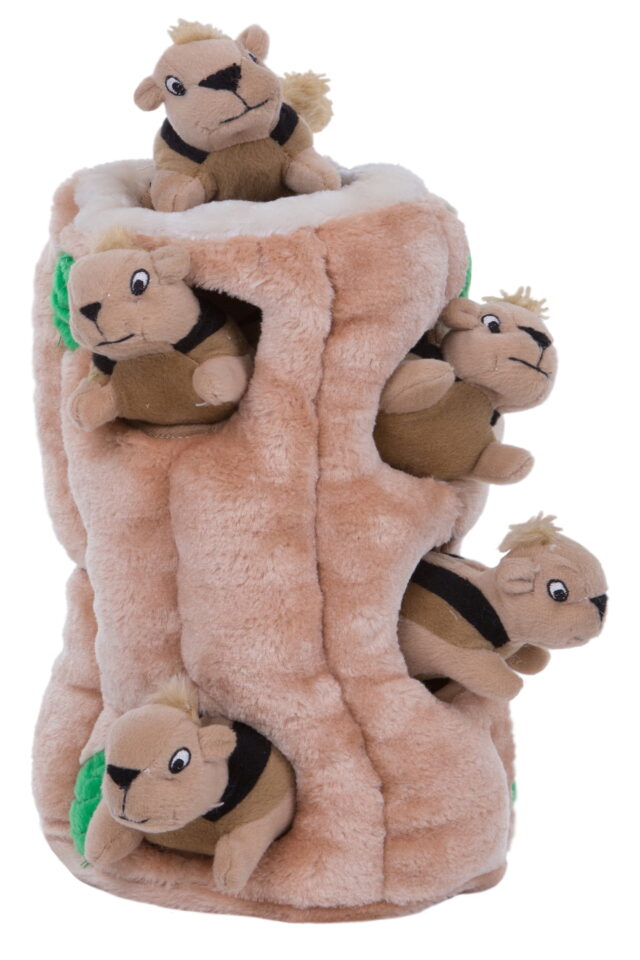 Outward Hound Hide-A-Squirrel Puzzle Plush Dog Toy
