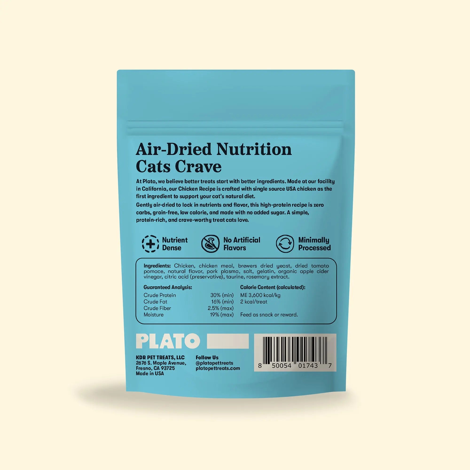 Plato Chicken Recipe Air-Dried Cat Treats