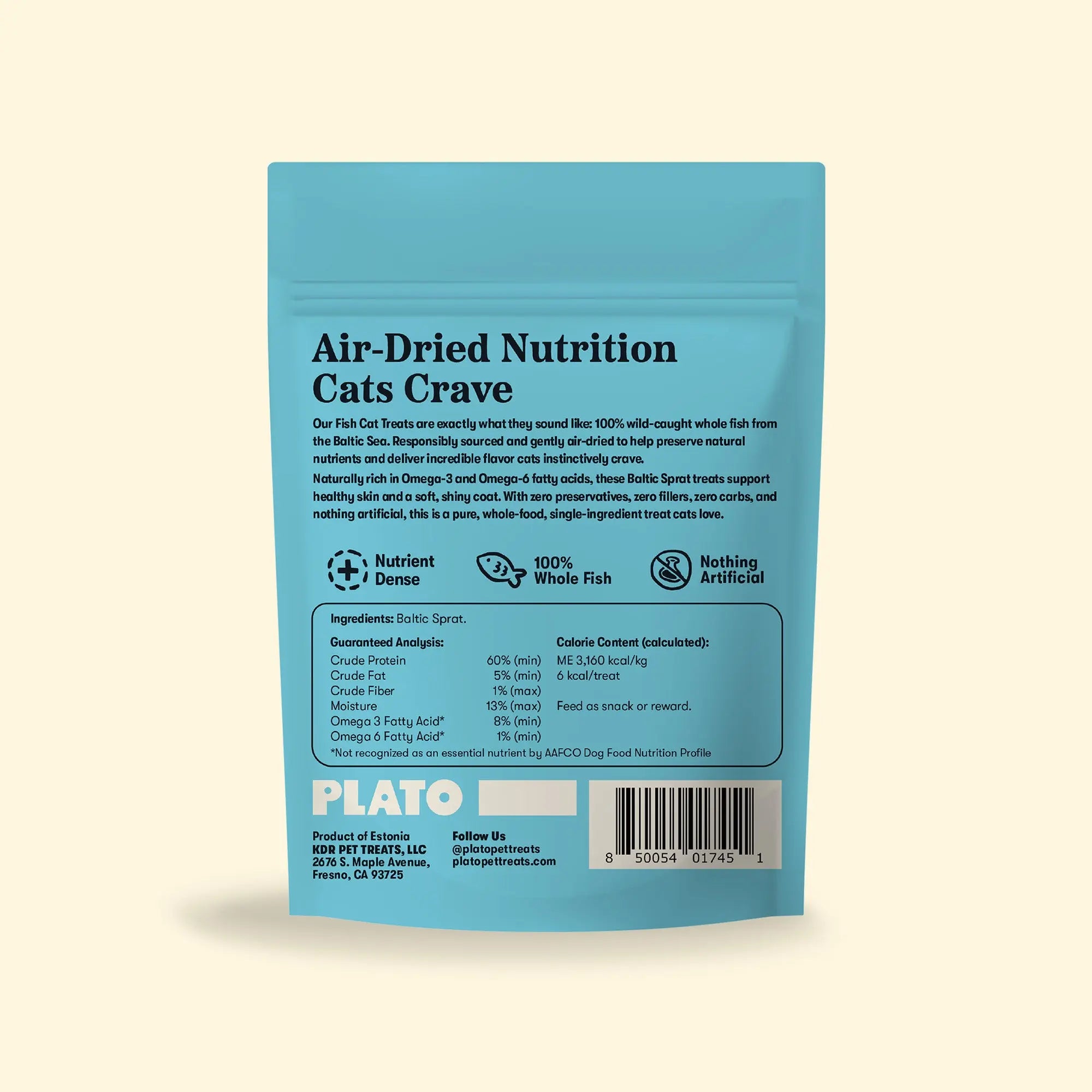 Plato Baltic Sprat Air-Dried Cat Treats
