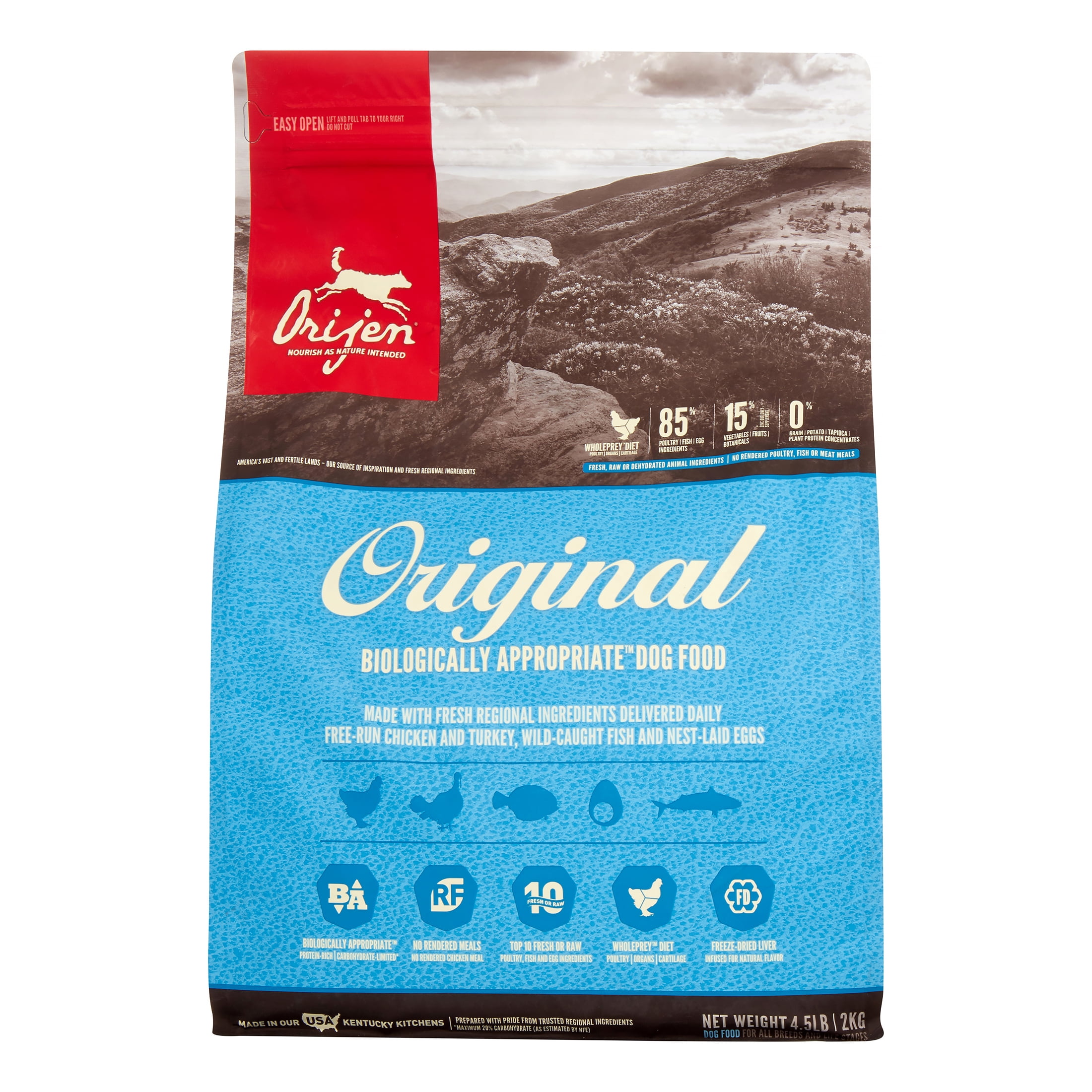 Orijen Original Biologically Appropriate Grain-Free Chicken Turkey & Fish Dry Dog Food