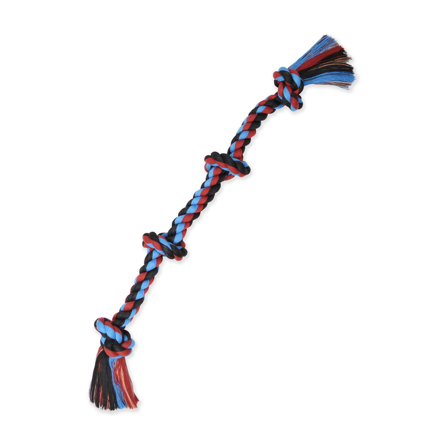 Mammoth Flossy Chews Cottonblend 4 Knot Tug Rope Dog Toy Extra-Large 31 Assorted Colors
