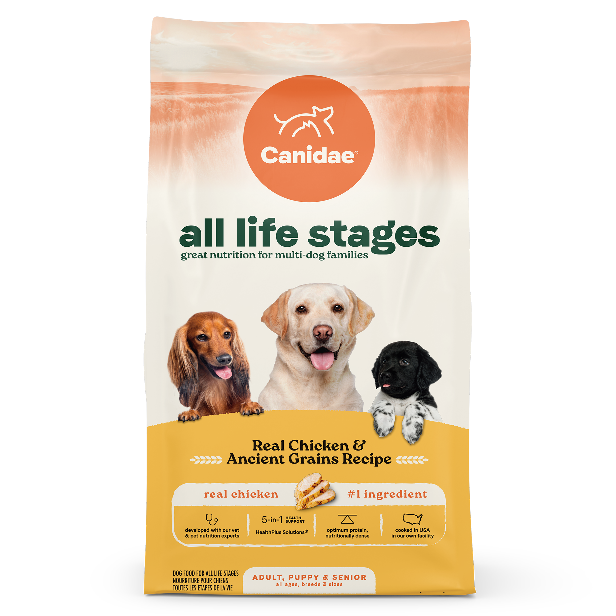 Canidae All Life Stages Real Chicken & Ancient Grains - front of bag