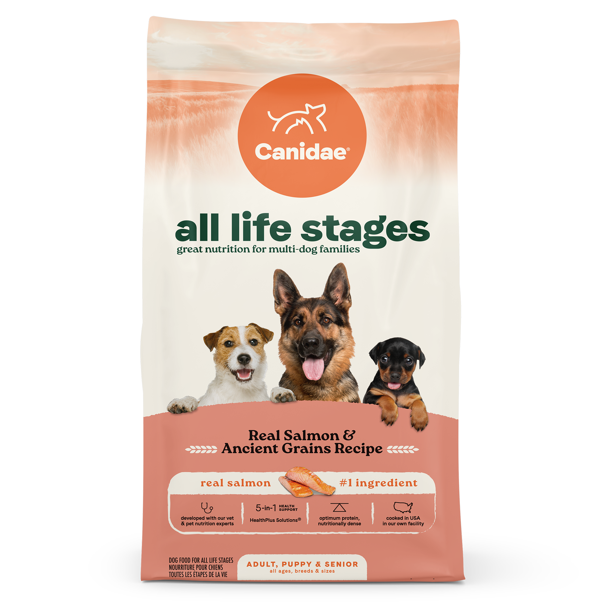 Canidae All Life Stages Real Salmon & Ancient Grains - front of bag