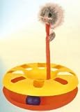 Crazy Circle Cat Toy With Plush Mouse On Spring & Toy Ball For Cats & Kittens