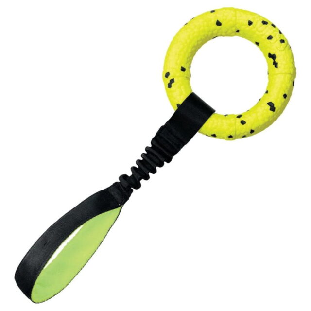 KONG 5.75 Reflex Tug Dog Ring Rope Toy”