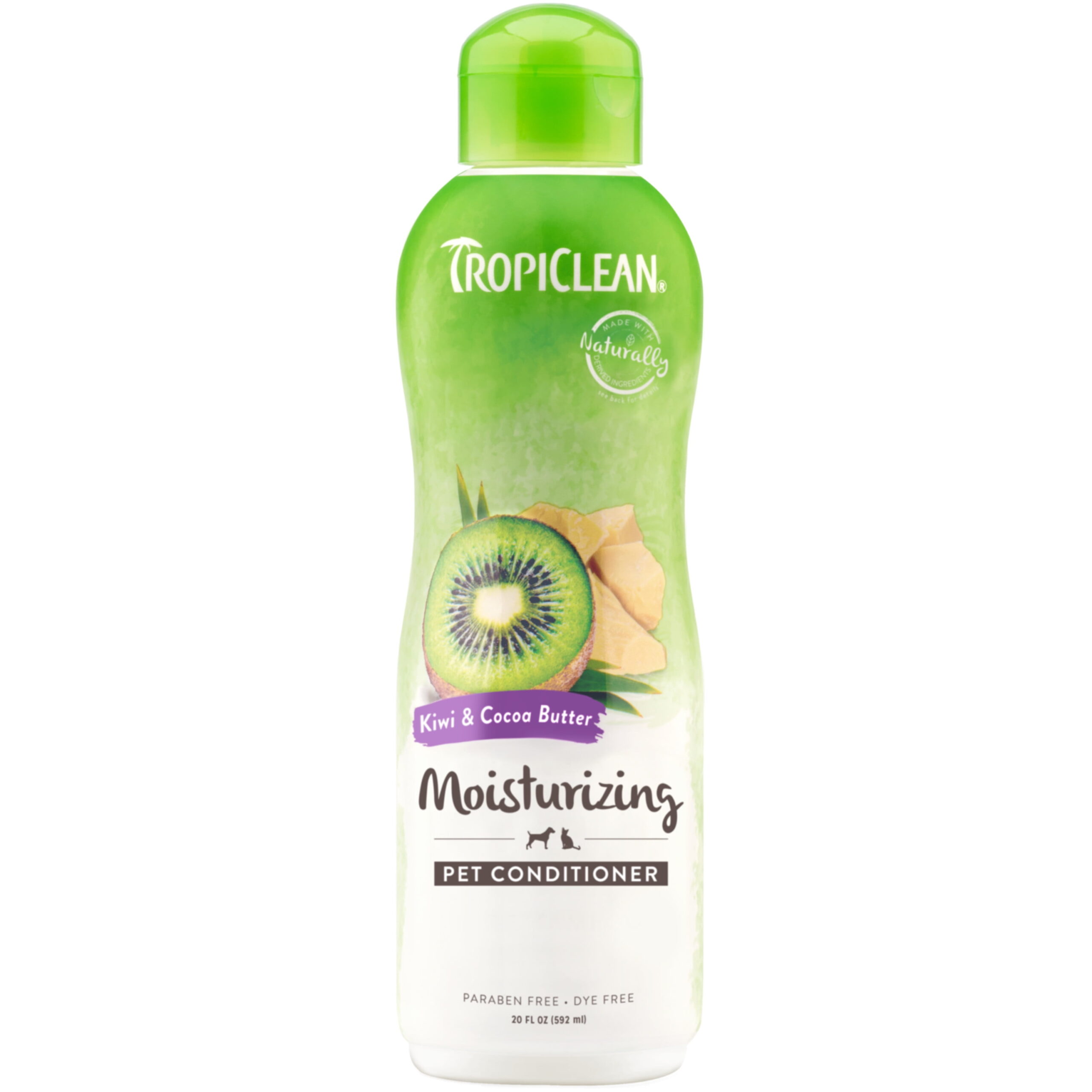 TropiClean Kiwi & Cocoa Butter Moisturizing Conditioner for Dogs & Cats 20oz