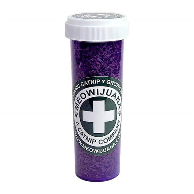 Meowijuana MJ00510 Passion Leaf & Flake Catnip Treat Purple