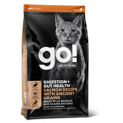 GO! SOLUTIONS DIGESTION GUT HEALTH Salmon Recipe with Ancient Grains for cats 3-lbs