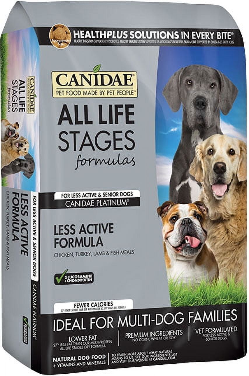 Canidae Platinum All Life Stages Multi-Protein (Less Active & Senior) Dog Food