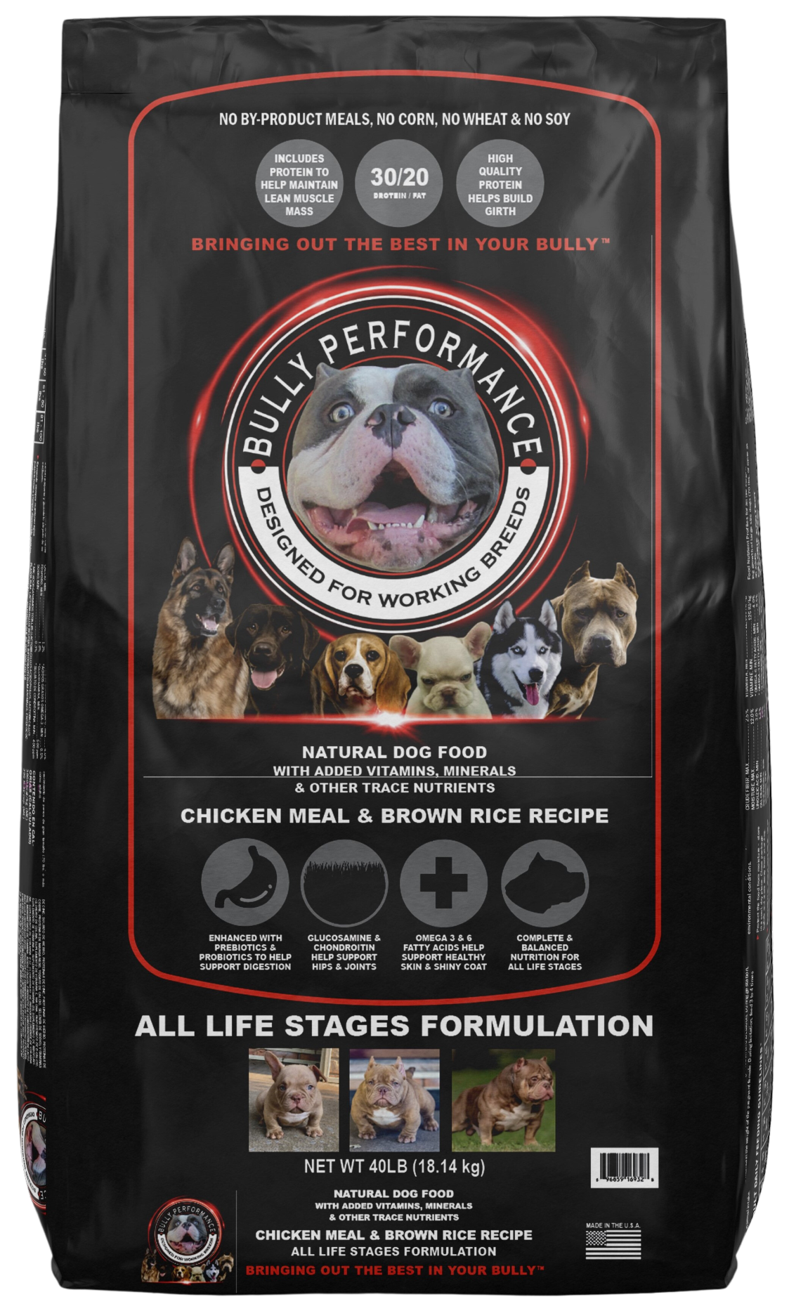 Bully Performance 30/20 All Life Stages Dry Dog Food