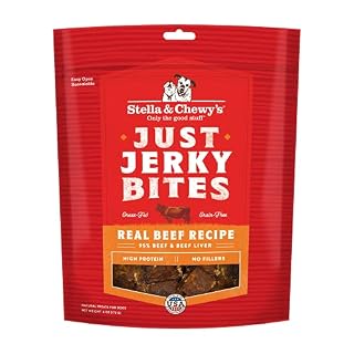 Stella & Chewy’s Just Jerky Bites Real Beef Recipe Dog Treats, 6 oz. Bag (B0944SW2QT)