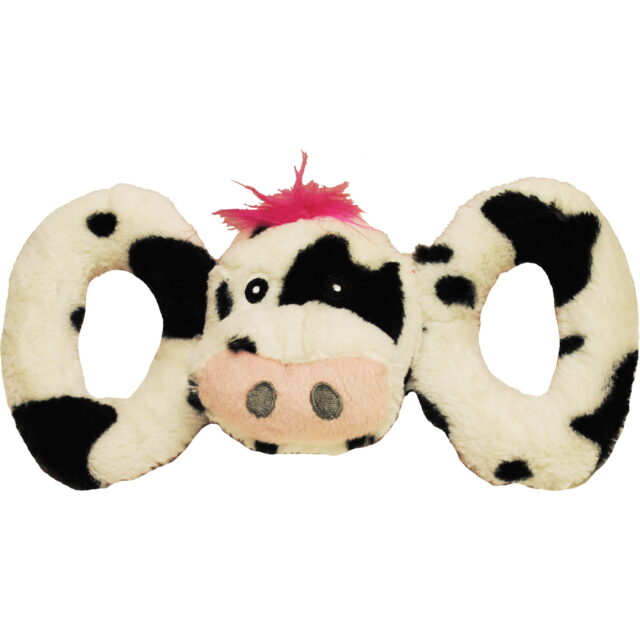 Jolly Pets Tug-a-Mals Soft Plush Dog Squeaky Toy Multicolor