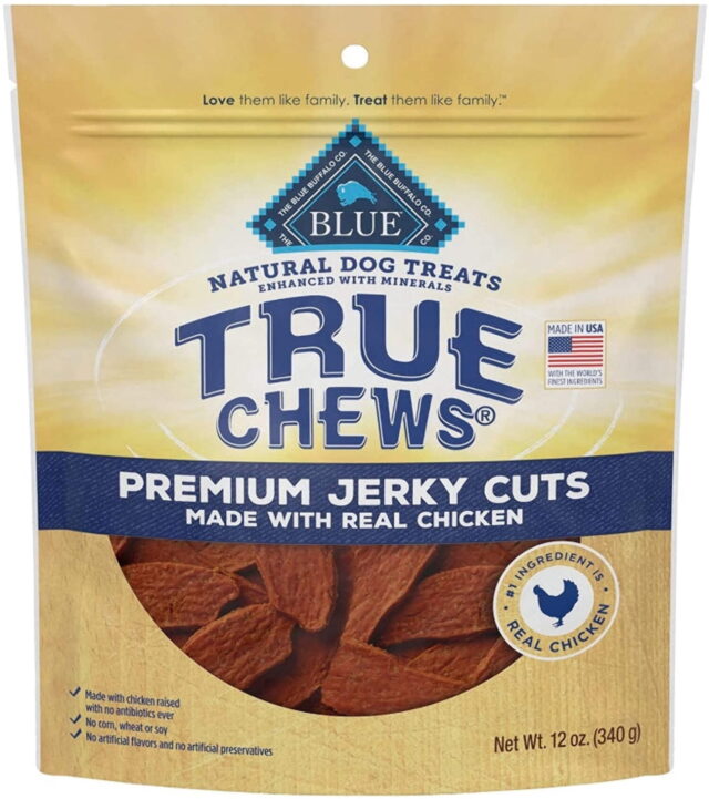 Blue Buffalo True Chews Premium Jerky Cuts Natural Dog Treats Chicken 12oz
