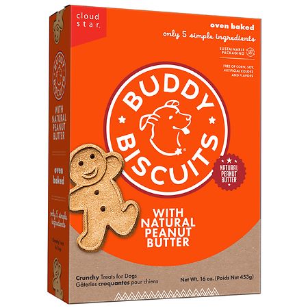Buddy Biscuits Oven Baked Crunchy Peanut Butter Dog Treats