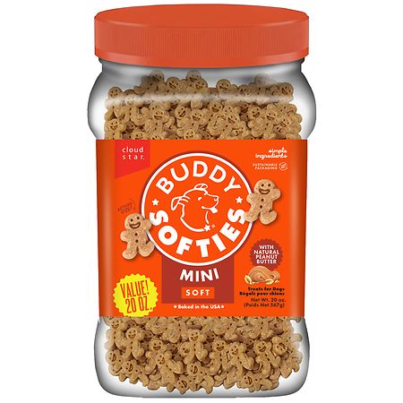 Buddy Biscuits Peanut Butter Flavor Soft and Chewy Dog Treats – 1.25lbs
