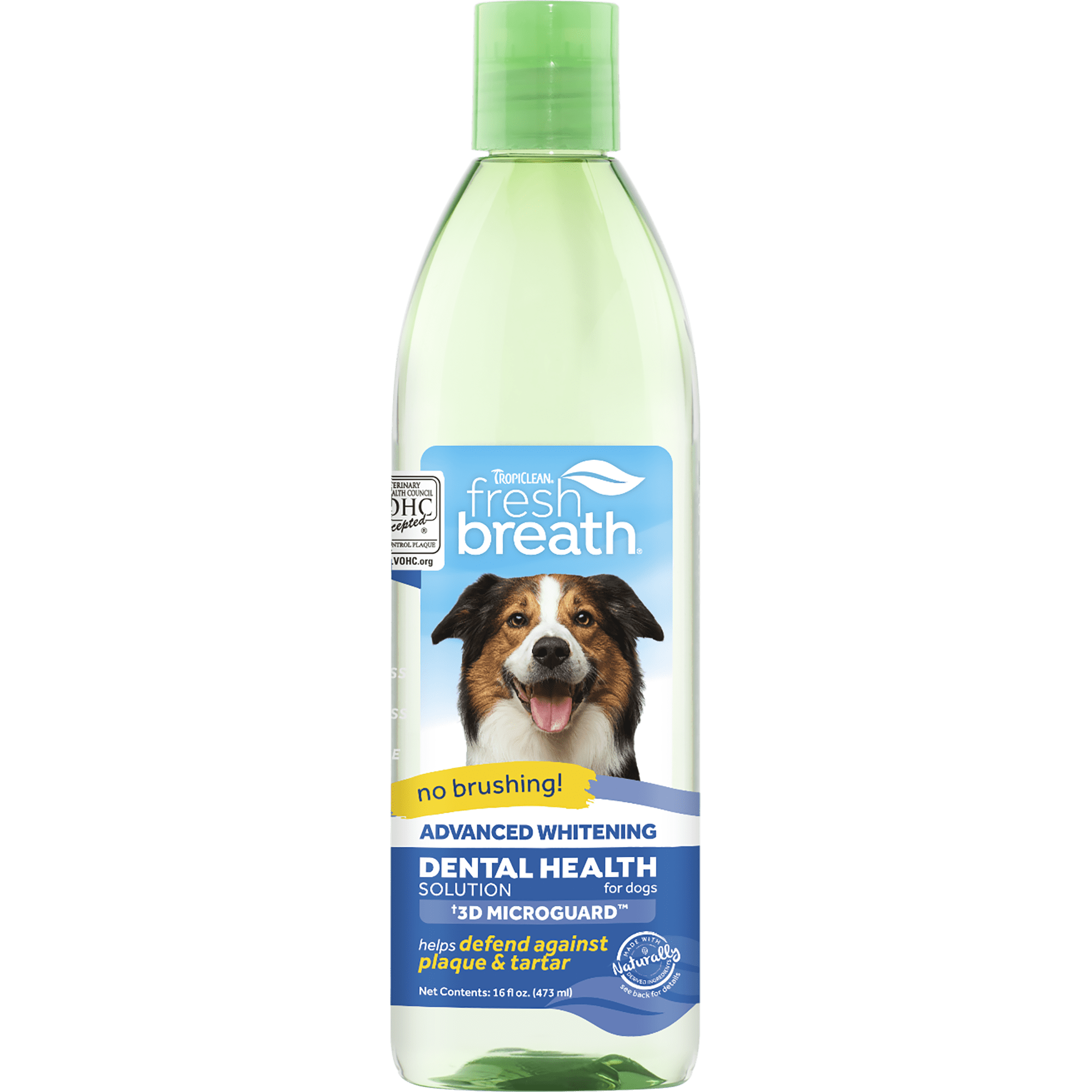 TropiClean Fresh Breath Advanced Whitening Oral Care Water Additive for Dogs 16oz