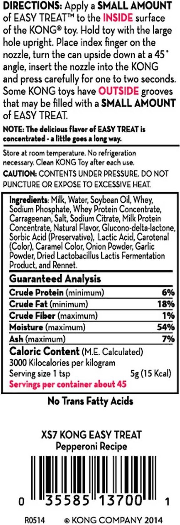 KONG Pepperoni Easy Treat Dog Treat 8 ounces