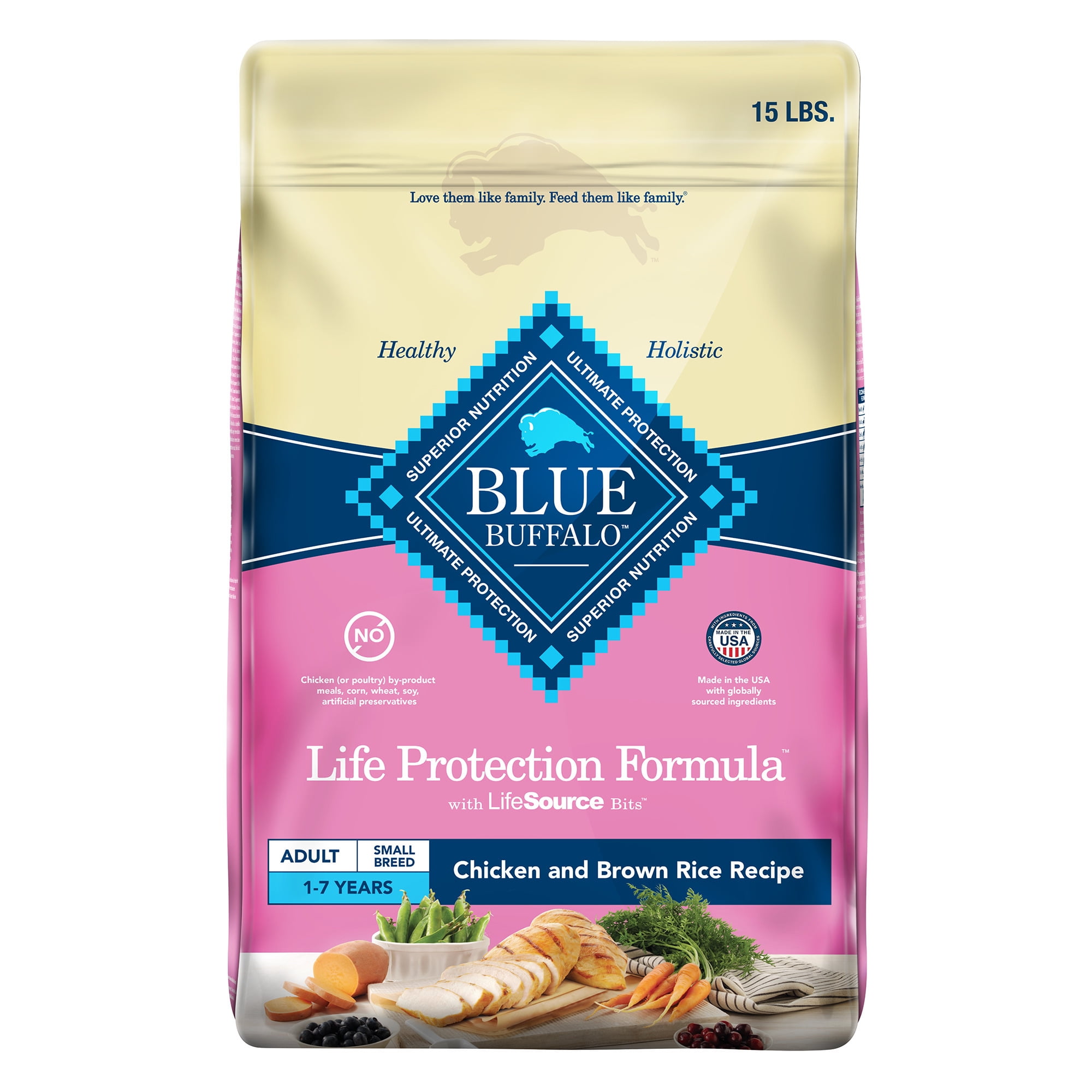 Blue Buffalo Life Protection Formula Adult Small Breed Chicken & Brown Rice Dry Dog Food