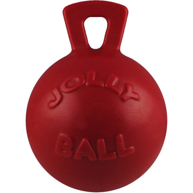 Jolly Pet Mini Tug n Toss Interactive Ball Dog Toy 4 Red