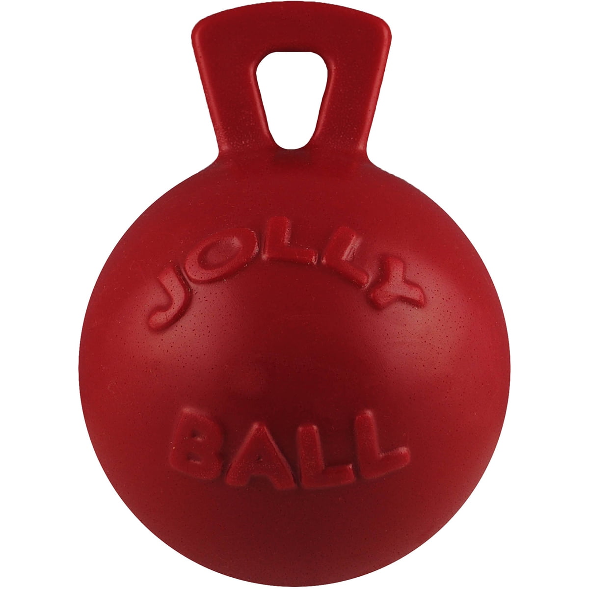 Jolly Pet Mini Tug n Toss Interactive Ball Dog Toy 4 Red
