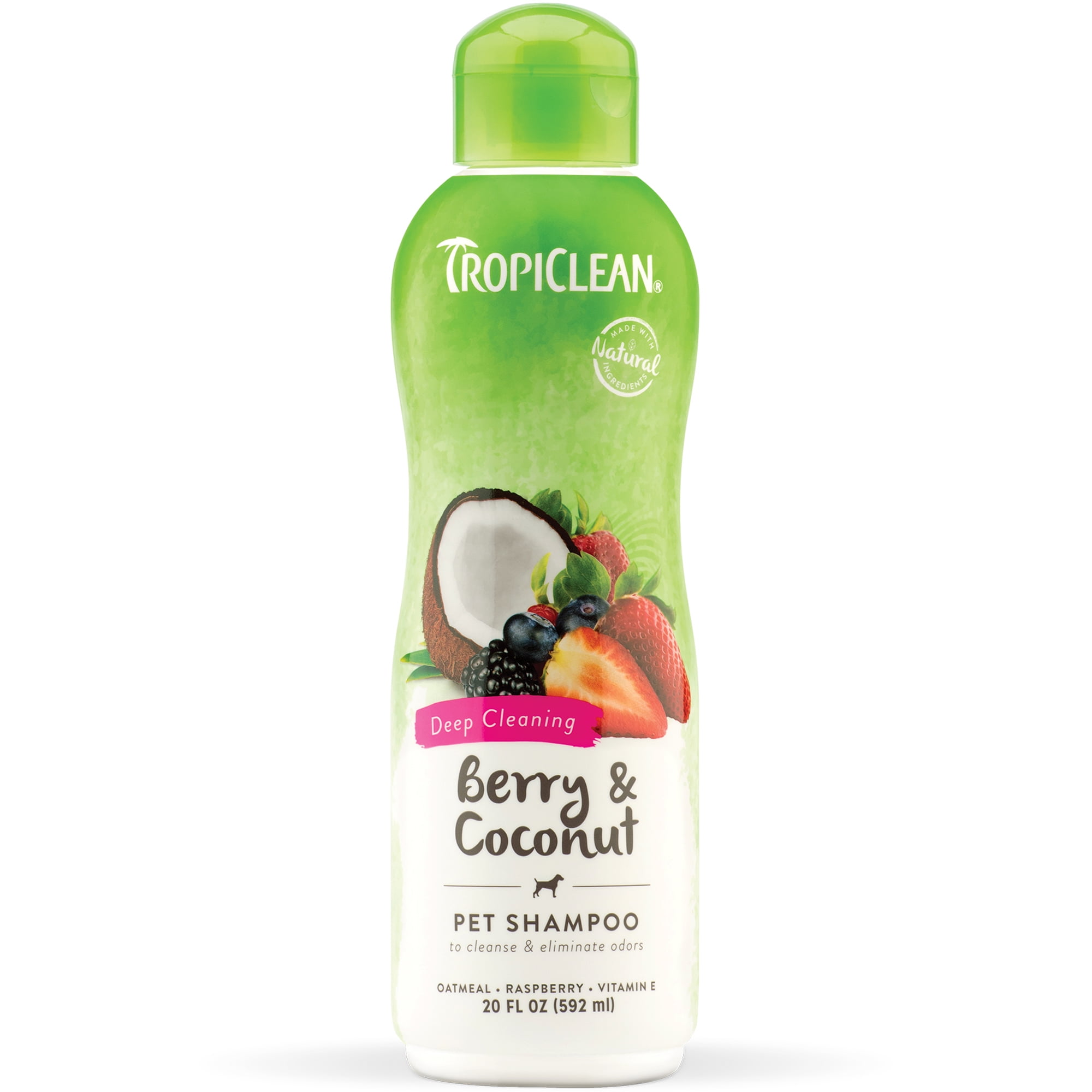 TropiClean Berry & Coconut Pet Shampoo 20 Oz