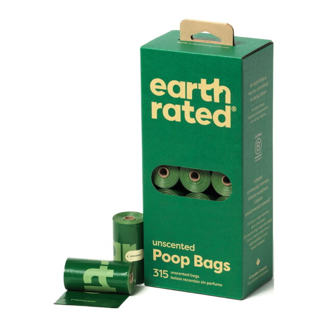 Earth Rated Unscented Dog Waste Disposal Bags Refill Rolls – 340ct: Odor Control, Pet Waste Disposal Bags, All Ages