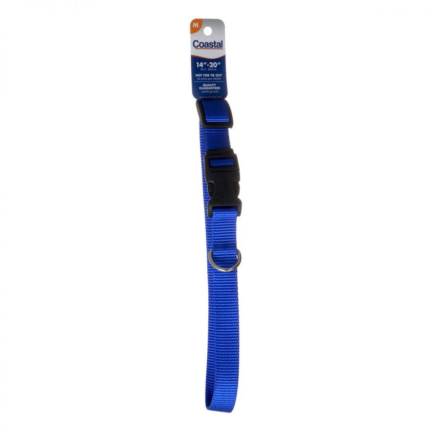Coastal Pet Tuff Collar – Blue Medium – Neck Size 14 -20 – (3/4 x 14 -20 Long)
