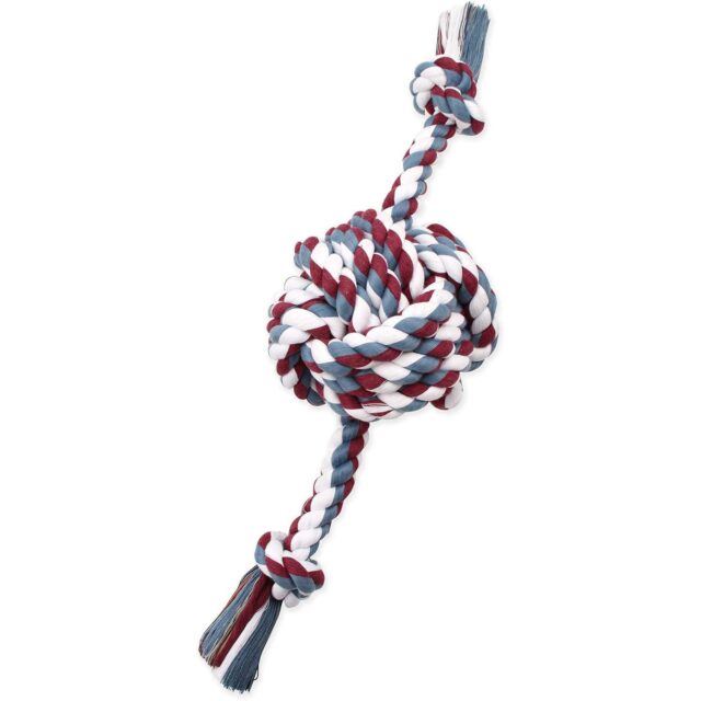 Mammoth Flossy Chews Monkey Fist Tug Dog Toy Multicolor