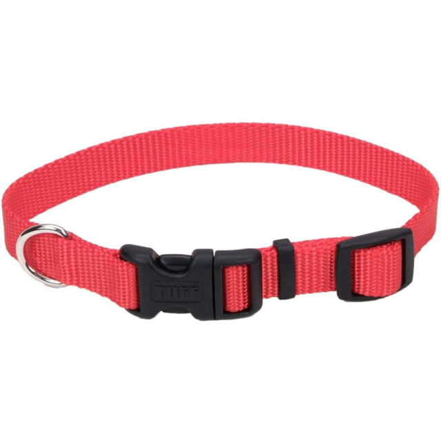 Coastal Pet Tuff Side Release Adjustable Dog Collar Red 14-20 Inch