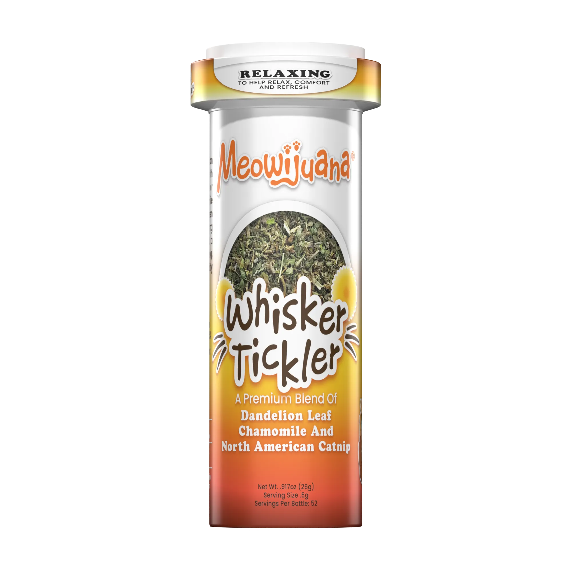 Whisker Tickler Chamomile, Dandelion & Catnip Blend