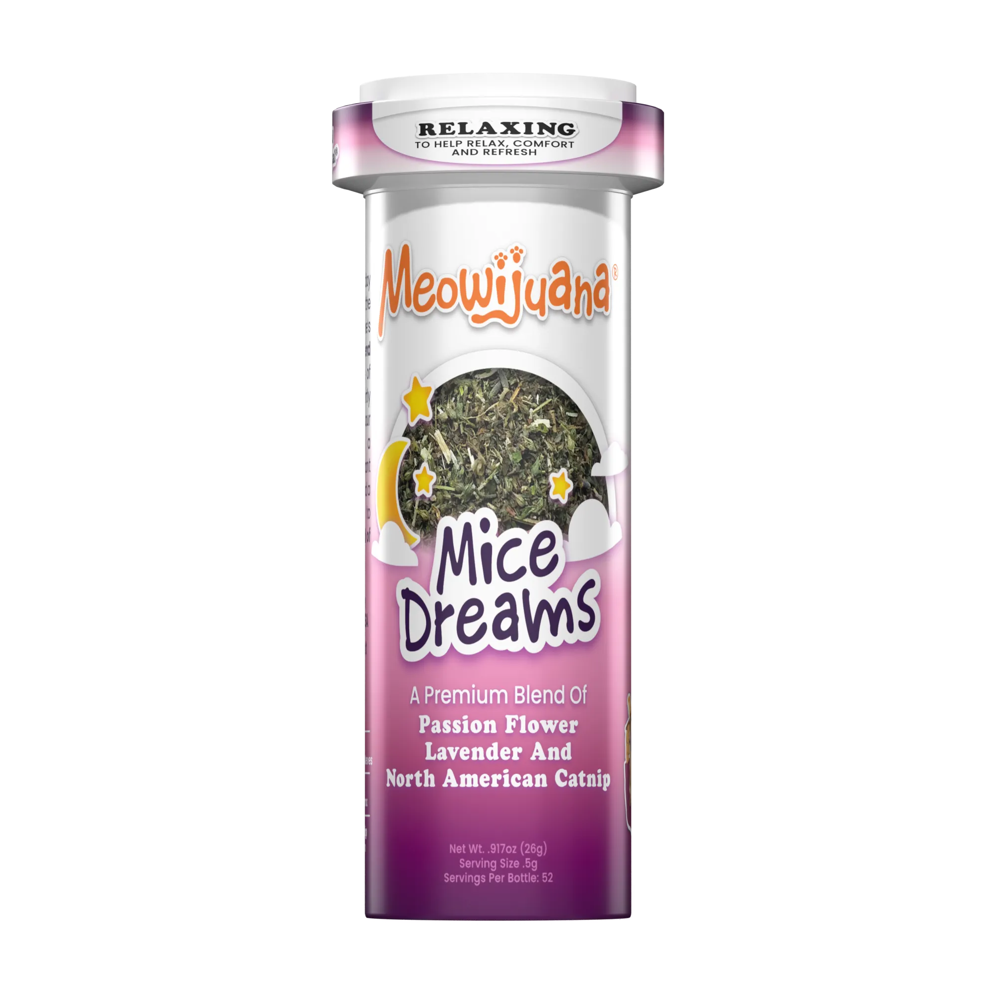 Mice Dreams Relaxation Catnip Blend (Catnip, Passion Flower & Lavender)