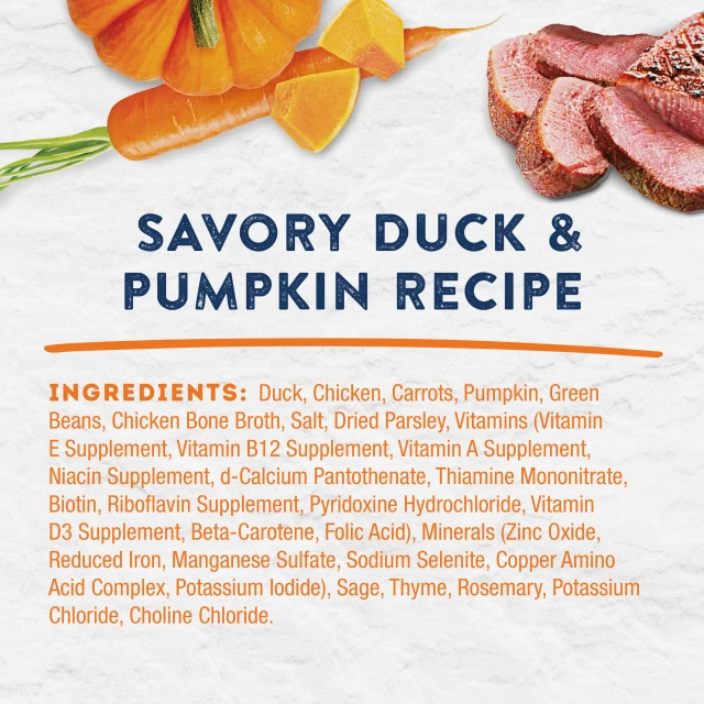 Platefulls Homestyle Savory Duck & Pumpkin Recipe Wet Dog Food